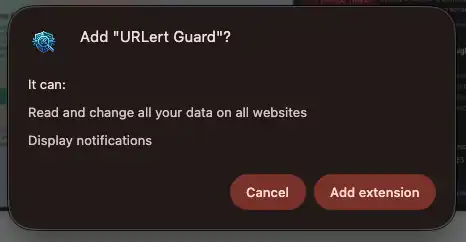 URLert Guard Installation Dialog